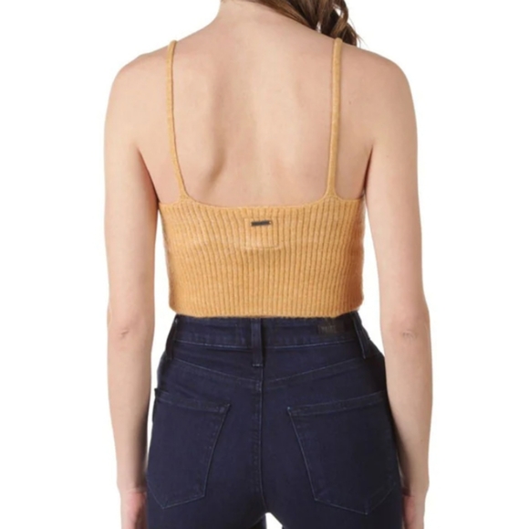 NWT BILLABONG - Match Set Twin Tank Top Cami Sweater & Button Cardigan Gold - Picture 10 of 12